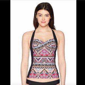 NWT Seafolly Sahara Twist Front‎ Tankini swim top